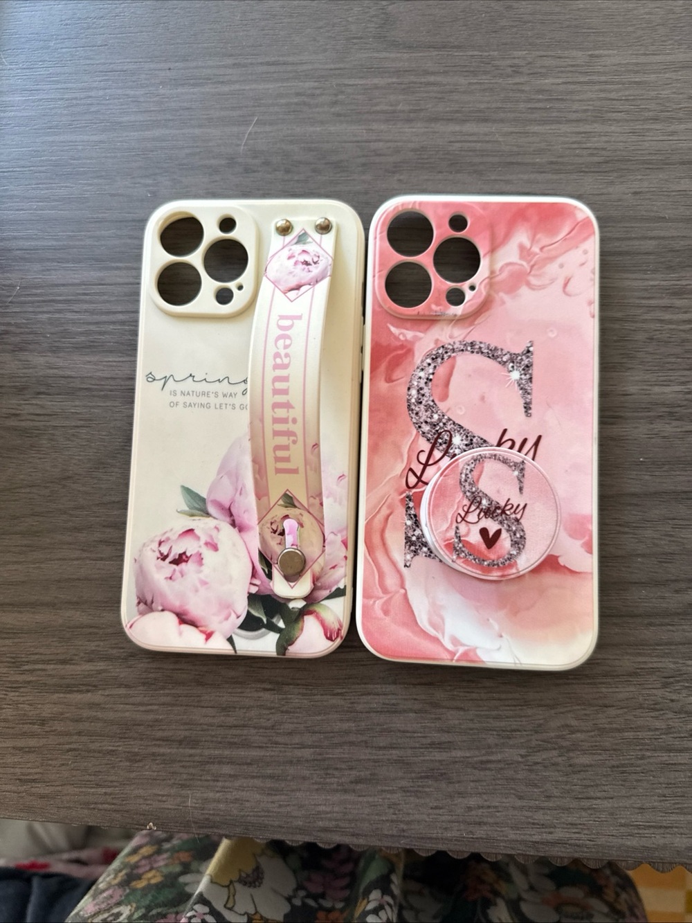 ⭐️Pink Floral Grip Ring Phone Case for iPhone - Elegant Protection⭐️3/$25